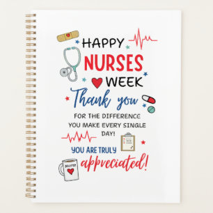 Nurse Week Sign Printable Appreciation Nurse Thank Planner