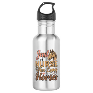 Nurse Who Loves Horses Vintage Engraving Shirt Des 532 Ml Water Bottle