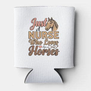 Nurse Who Loves Horses Vintage Engraving Shirt Des Can Cooler