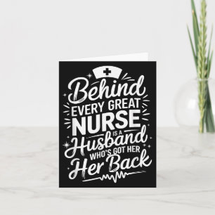 Nurse Wife And Nursing Wife Quote Nursing Husband  Card