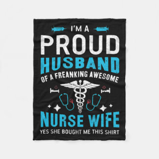 nurse wife gift   fleece blanket