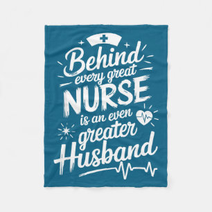 Nurse Wife Quote For Husband Design Fleece Blanket