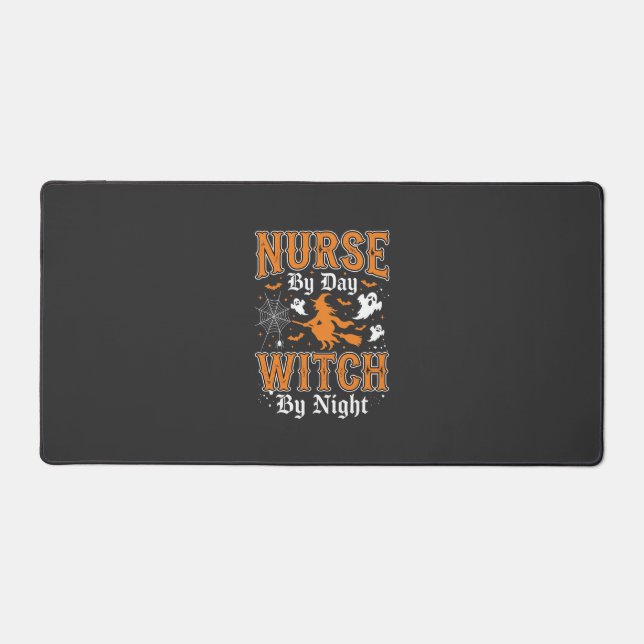 Nurse Witch Halloween Design (2) Desk Mat (Front)