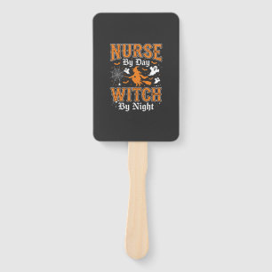 Nurse Witch Halloween Design (2) Hand Fan