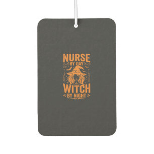Nurse Witch Halloween Design Car Air Freshener