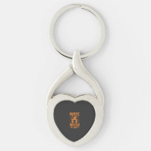 Nurse Witch Halloween Design Key Ring