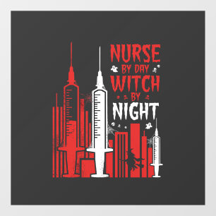 Nurse Witch Halloween Skyline Design_1