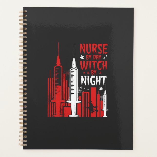 Nurse Witch Halloween Skyline Design_1 Planner (Front)