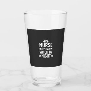 Nurse Witch Halloween Vector Design_1 Glass