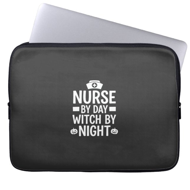 Nurse Witch Halloween Vector Design_1 Laptop Sleeve (Front)