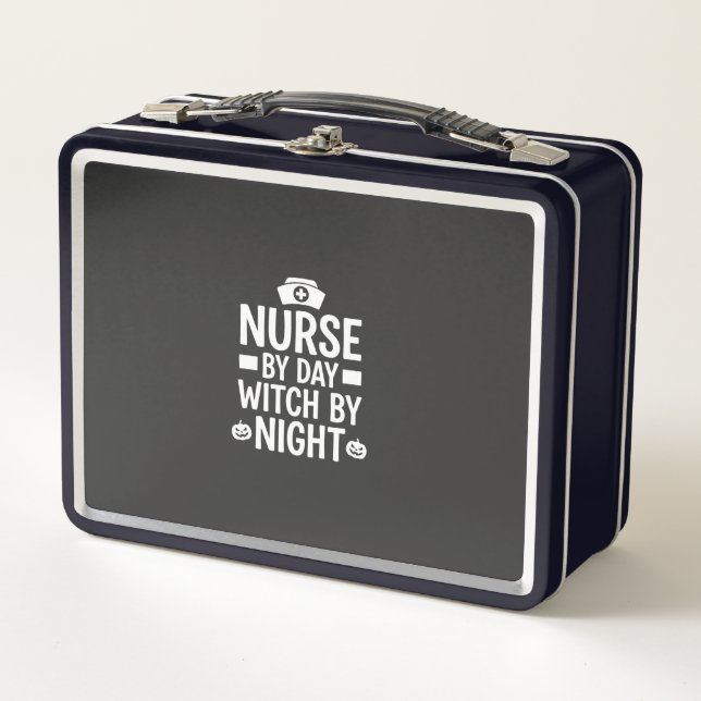 Nurse Witch Halloween Vector Design_1 Metal Lunch Box (Front)