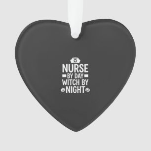 Nurse Witch Halloween Vector Design_1 Ornament