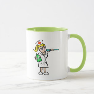 Nurse With Big Spoon & Liquid Medicine Mug