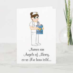 Nurse with Heart of Gold Thank You Card