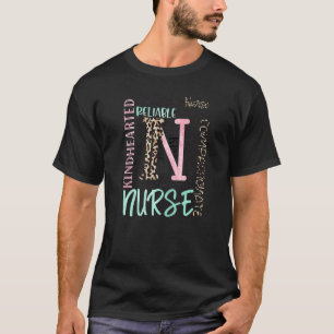 Nurse Word Cloud Nursing T-Shirt