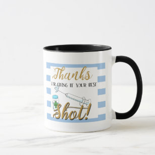 Nurse your best shot! add your personalised name mug