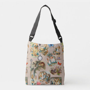  Nursery Alice Colourful 1800s Classic Wonderland  Crossbody Bag