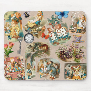  Nursery Alice Colourful 1800s Classic Wonderland  Mouse Pad
