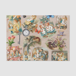  Nursery Alice Colourful 1800s Classic Wonderland  Tissue Paper