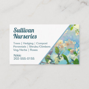 Nursery and Garden Centre Business Card