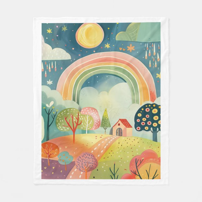 Nursery Art Design Baby Blanket  (Front)