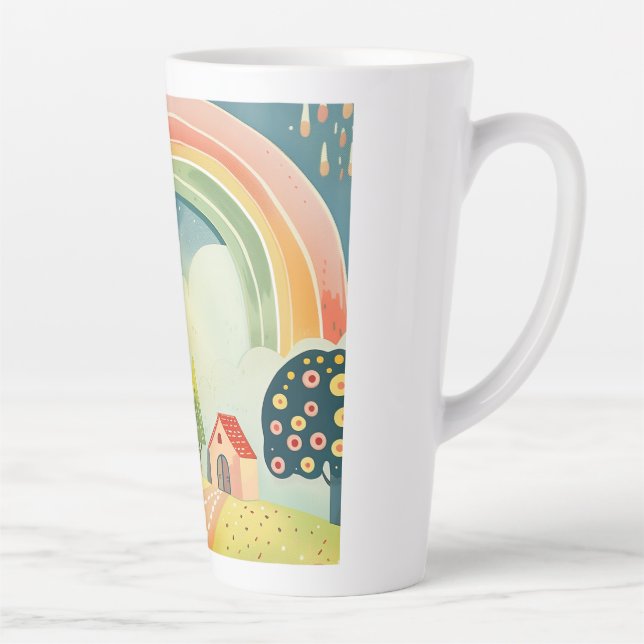 Nursery Art Design  Latte Mug (Right)