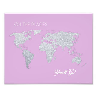 Nursery Art Oh the Places You'll Go Artwork Photo Print