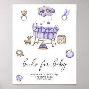 Nursery baby shower Books for baby Poster