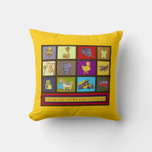 Nursery Boys Toys ABC Blocks Alphabet American MoJ Cushion