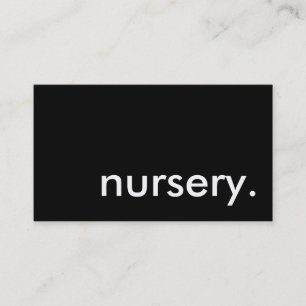 nursery. business card
