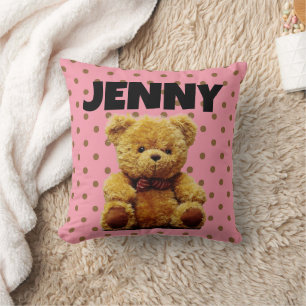 NURSERY CHILDS ROOM PERSONALIZED BEAR PILLOWS