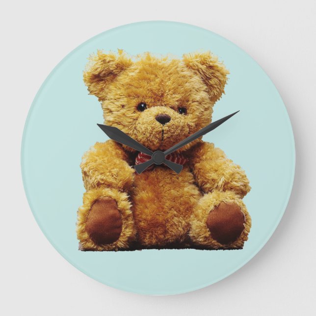 NURSERY CHILDS ROOM TEDDY BEAR CLOCK (Front)