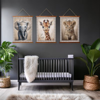 Nursery Decor Jungle Animals Prints