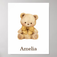 Nursery Decor Toy Animal Teddy Bear Gender Neutral