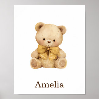 Nursery Decor Toy Animal Teddy Bear Gender Neutral