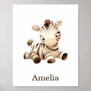 Nursery Decor Toy Animal Zebra Gender Neutral