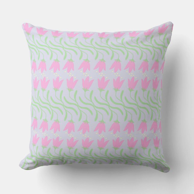 Nursery Floral Pattern Pillow Peaceful Nursery (Front)