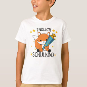 Nursery Fox School Children School Bag Sweet T-Shirt