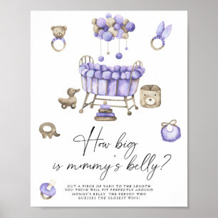 Nursery - how big is mummy's belly game poster