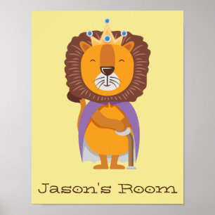 Nursery King Lion Poster
