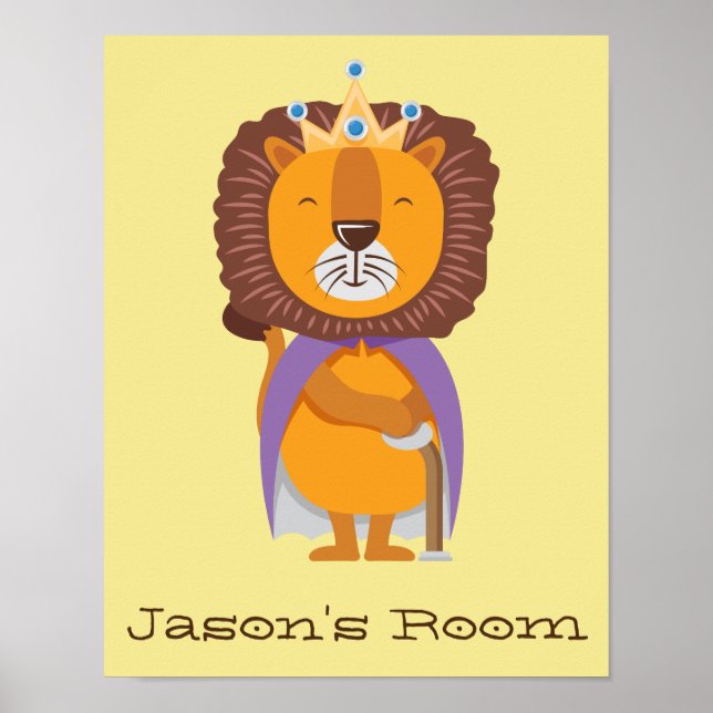Nursery King Lion Poster (Front)