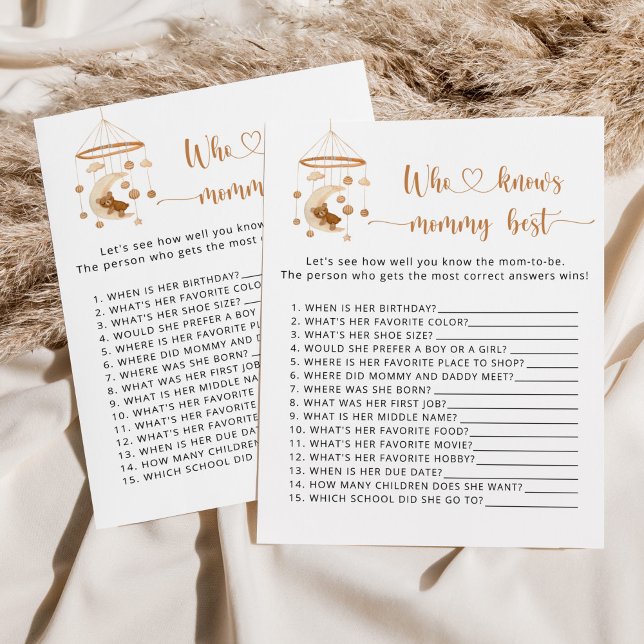 Nursery mobile Who knows mummy best (Creator Uploaded)