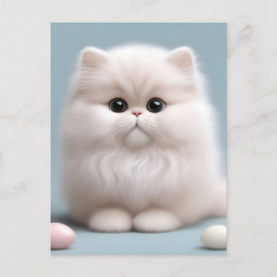 Nursery Persian Cat Kitten Postcard