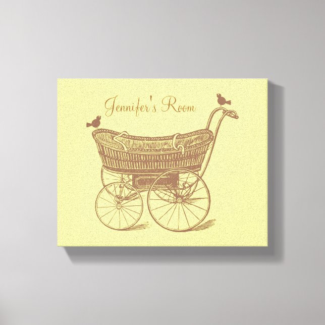 Nursery Print- Any Color Background! Canvas Print (Front)