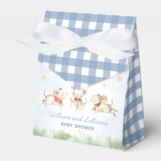 Nursery Rhyme Baby Shower Favour Box (Front Side)