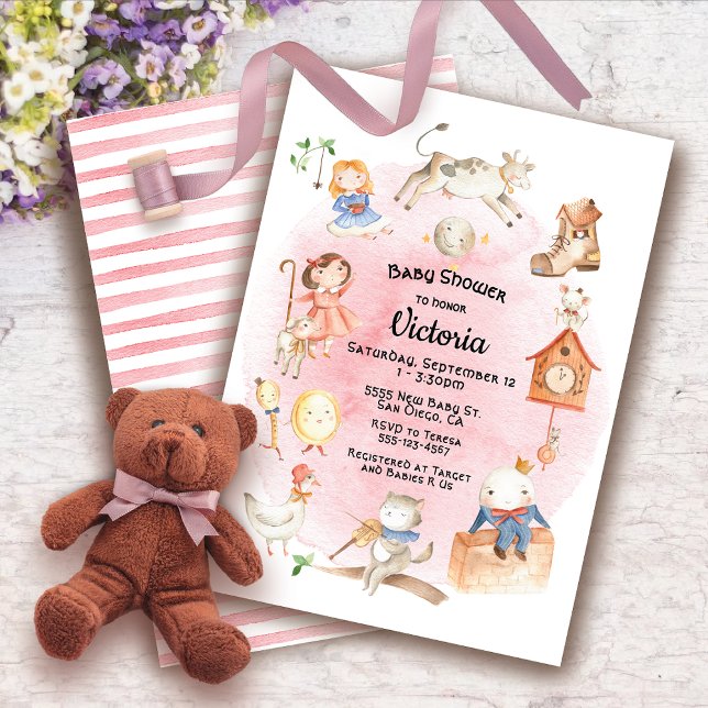 Nursery Rhyme baby shower invitations (Creator Uploaded)