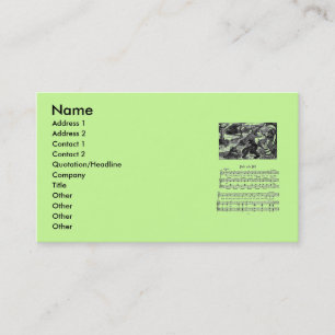Nursery Rhyme Jack and Jill Business Card
