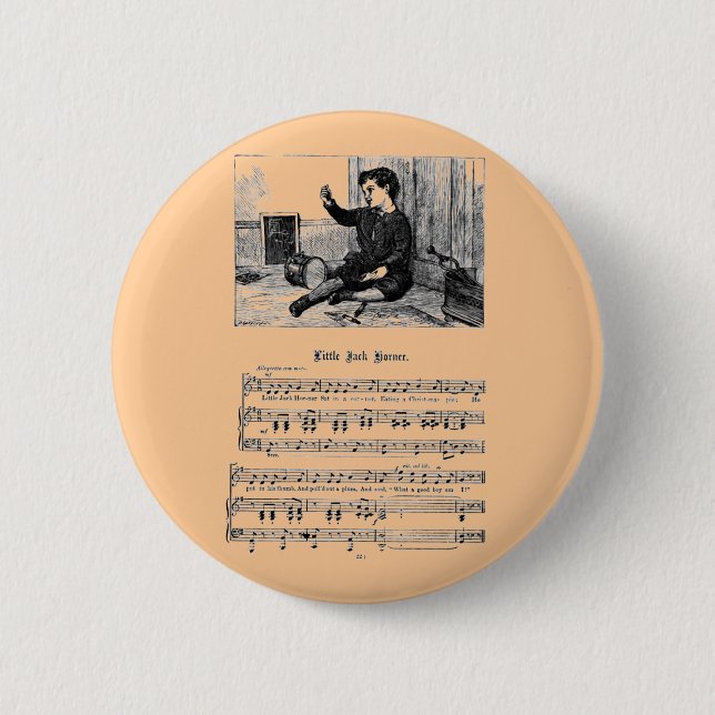 Nursery Rhyme Jack Korner 6 Cm Round Badge (Front)