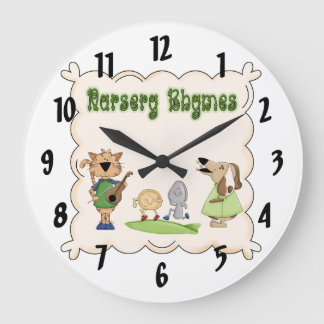 Nursery Rhymes Cow & Fiddle Kids Clock