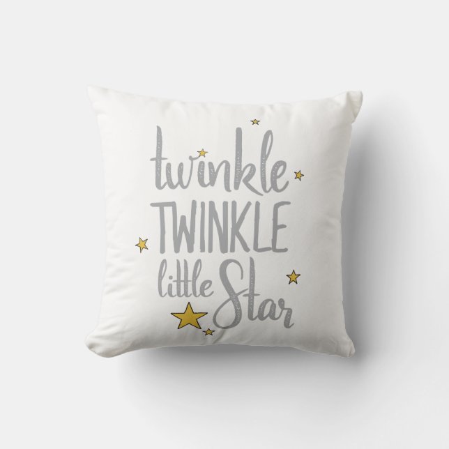 Nursery Rhymes Image Twinkle Twinkle Little Design Cushion (Front)